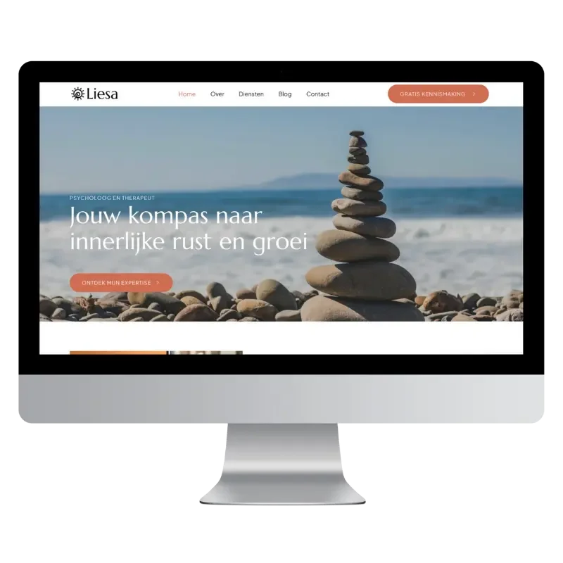 Liesa Elementor template kit voor solopreneurs